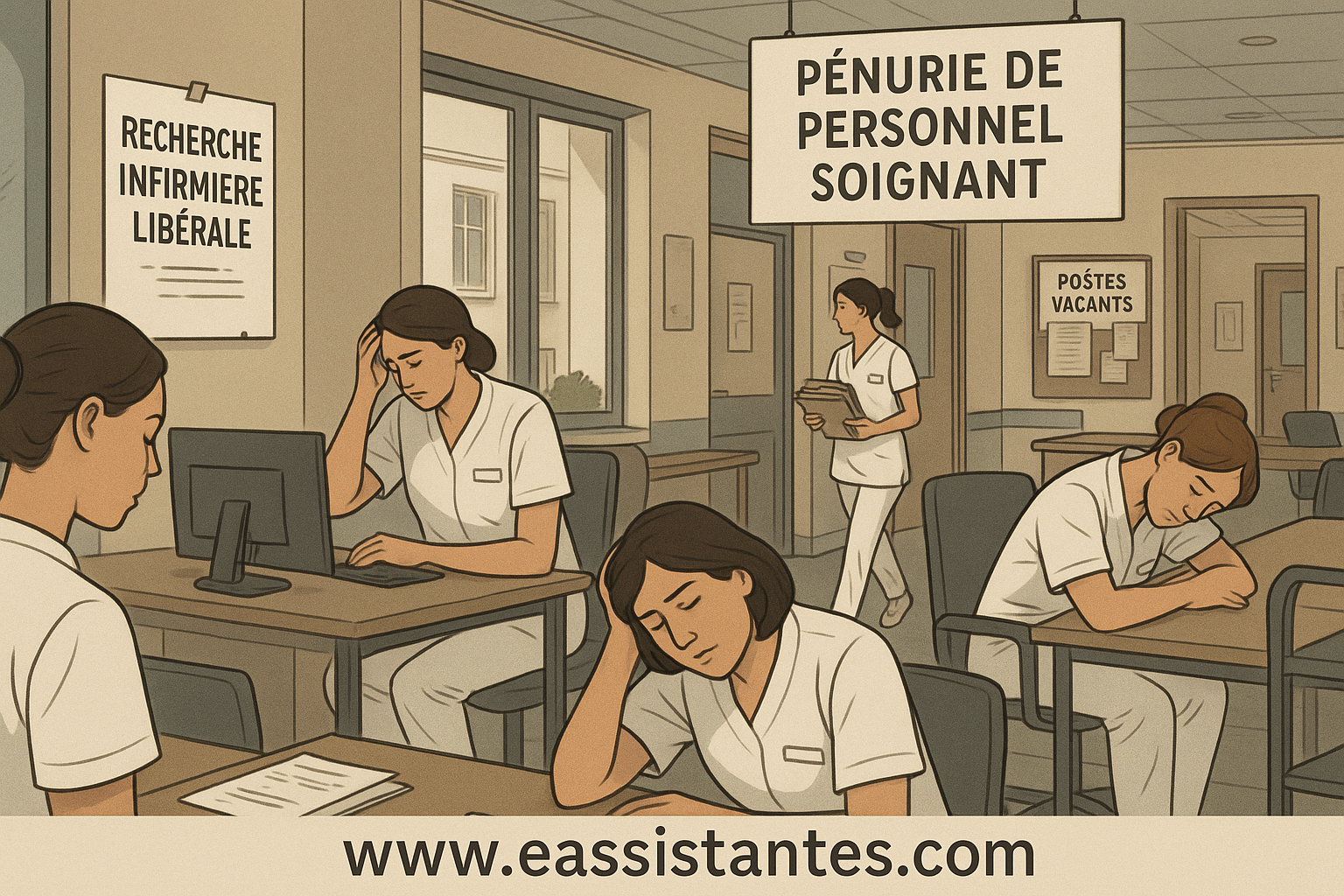 La pénurie d'infirmières en France : un enjeu critique, notamment en libéral